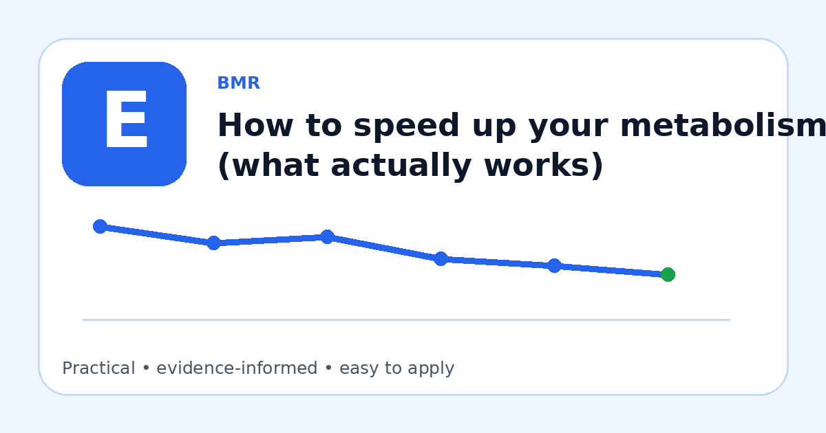 Illustration for How to speed up your metabolism (what actually works)