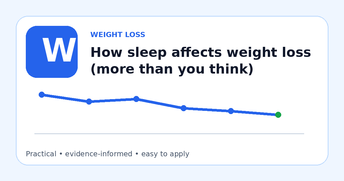 Illustration for How sleep affects weight loss (more than you think)